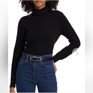 Saks Fifth Avenue Cashmere Turtleneck in Black size M